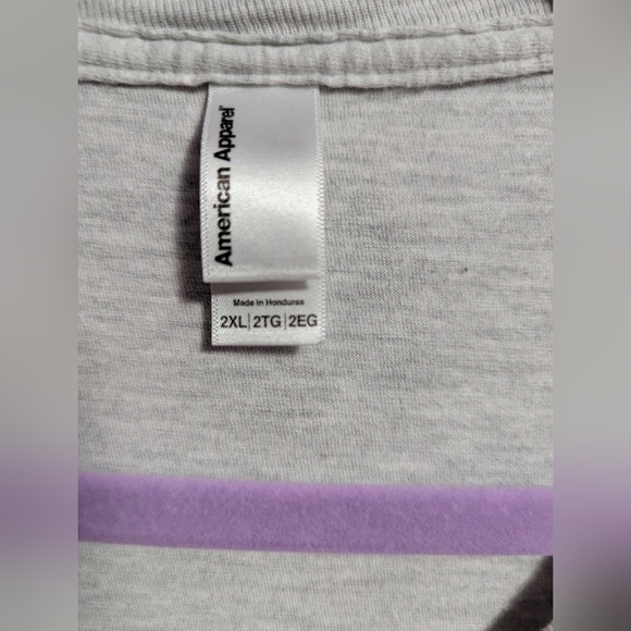 💜 American Apparel Heathered Grey Harry Potter Short Sleeve Graphic Tee 2X - Picture 2 of 3